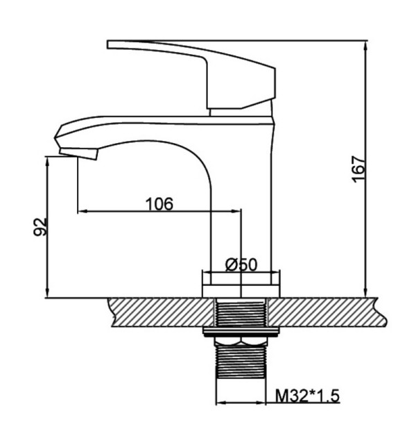Single-Handle Basin Faucet