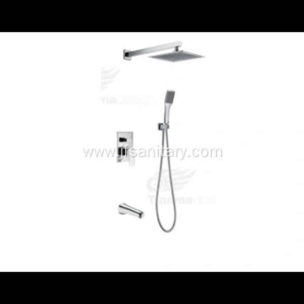 Conjunto de ducha cuadrado oculto