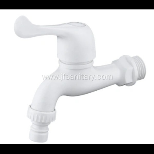ABS Plastic Washing Machine Faucet White Finish