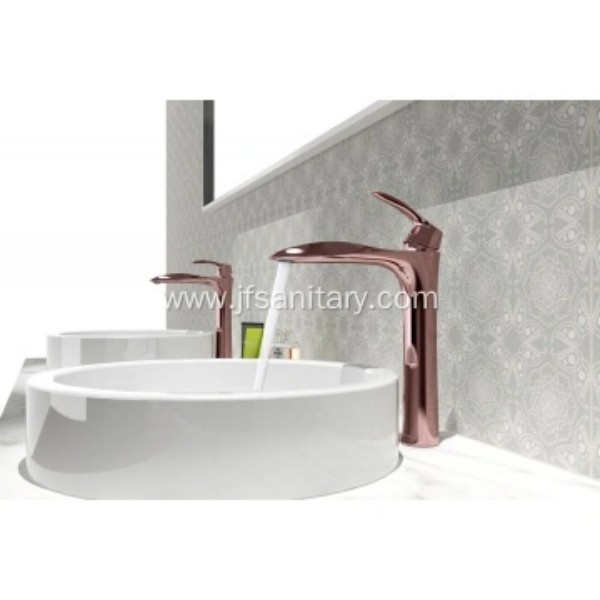 Rose Gold Taller Basin Sink Tap for Bathroom