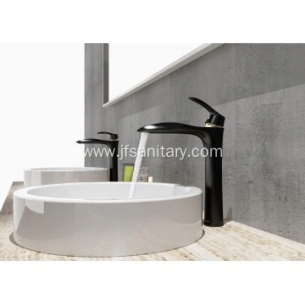 Industrial Black Taller Basin Sink Tap for Bathroom