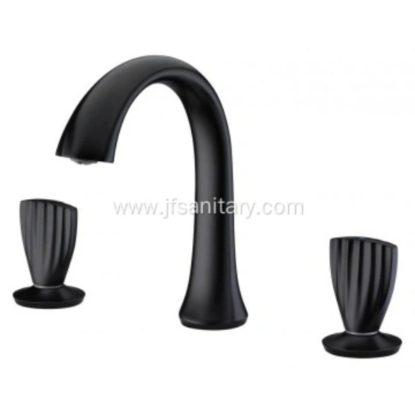 Fashion Blackened Two Handle Basin Faucets for Sink