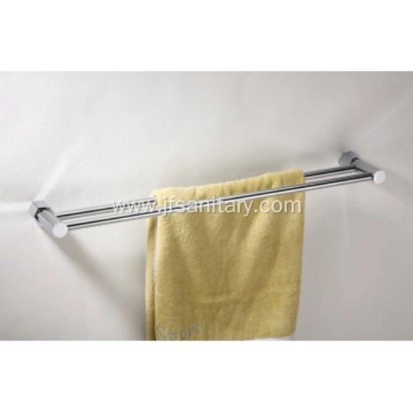 Chrome Salle de bain Double Serviette Bar